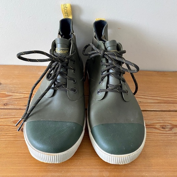 Tretorn | Ankle Rubber Rain Boots Lace Up Shoes w/ Insole - Picture 4 of 7